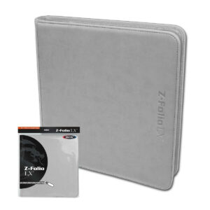 BCW Portfolio Z-Folio 12 Pocket Zippered LX White