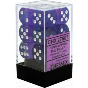 Chessex 16mm D6 Boreal Purple/White