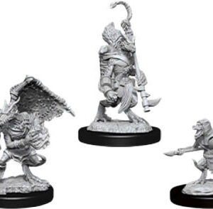 Dungeons & Dragons Nolzur’s Marvelous Miniatures W12 Kobold Inventor, Dragonshield & Sorcerer (Unpainted)