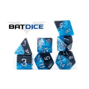 Gate Keeper Games 7-Die Set Halfsies Batdice