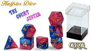Gate Keeper Games 7-Die Set Halfsies The Court Jester