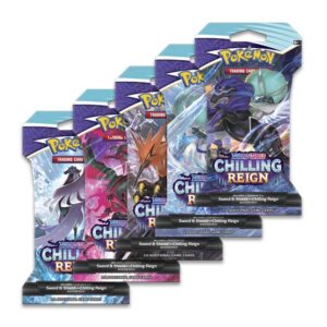 Pokémon Sword & Shield 06 Chilling Reign Sleeved Booster
