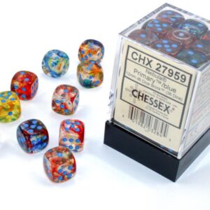 Chessex 12mm D6 Luminary Nebula Primary/blue
