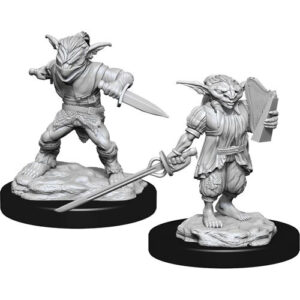 Dungeons & Dragons Nolzur’s Marvelous Miniatures W15 Goblin Rogue Male & Goblin Bard Female (Unpainted)