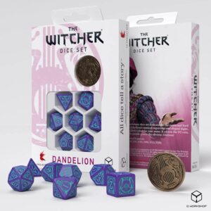 Q-Workshop 7 Die Set The Witcher Dandelion Half Century Of Poetry