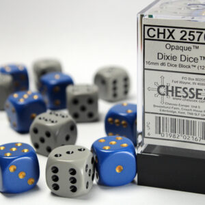 Chessex 16mm D6 Opaque Dixie Dice