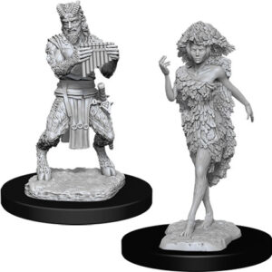 Dungeons & Dragons Nolzur’s Marvelous Miniatures W11 Satyr & Dryad (Unpainted)