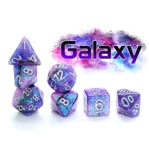 Gate Keeper Games 7-Die Set Aether Dice Galaxy