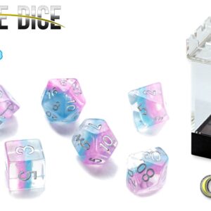 Gate Keeper Games 7-Die Set Eclipse Cotton Candy