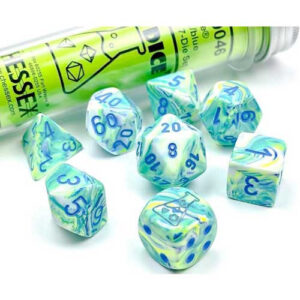 Chessex 7 Die Set Festive Garden/blue