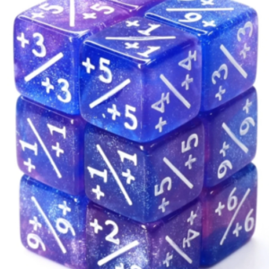 Foam Brain Games +1/+1 Blue & Purple Glitter Counters (Set Of 8)