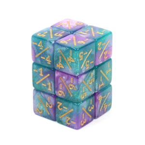 Foam Brain Games -1/-1 Blue & Purple Glitter Counters