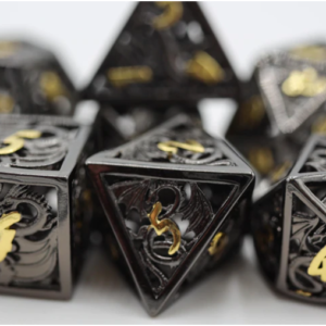 Foam Brain Games Chained Hollow Night Dragon RPG Metal Dice Set