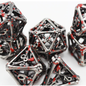 Foam Brain Games Hollow Vampire Bones RPG Metal Dice Set