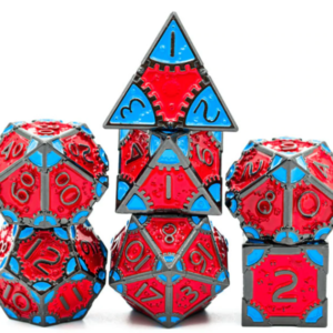 Foam Brain Games Steampunk Rockabilly RPG Metal Dice Set