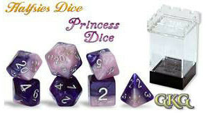 Gate Keeper Games 7-Die Set Halfsies Princess