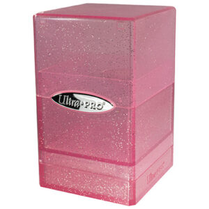 Ultra Pro Deckbox Satin Tower Glitter Pink