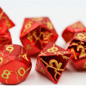 Foam Brain Games Ruby Quarry RPG Metal Dice Set