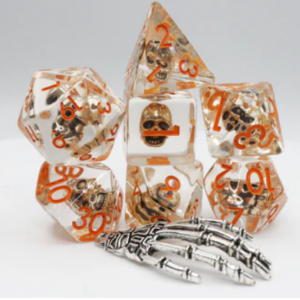 Foam Brain Games Laughing Skull RPG Dice Set