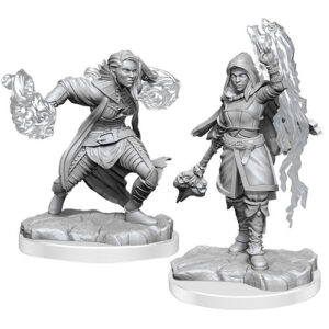 Dungeons & Dragons Nolzur’s Marvelous Miniatures W20 Half-Elf Warlock (Unpainted)