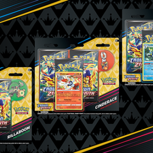 Pokémon Crown Zenith Pin Collection (Rillaboom/Cinderace/Inteleon)