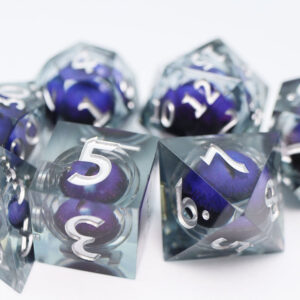 Foam Brain Games Purple Cyclops Moving Eye Sharp Edge RPG Dice Set