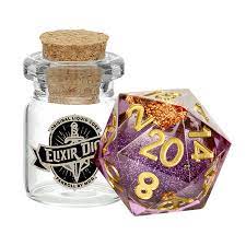 MDG Elixir Liquid Core D20 Die Aether Abstract