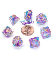 Gate Keeper Games 7-Die Set Mighy Tiny Dice Cognitive Dissonance