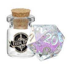 MDG Elixir Liquid Core D20 Die Sorcerous Swirl