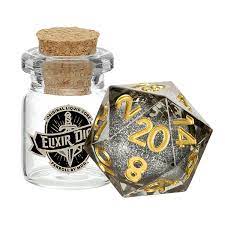 MDG Elixir Liquid Core D20 Die Vanishing Oil