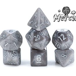 Gate Keeper Games 7-Die Set Mercurial Dice Mercury