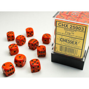 Chessex 12mm D6 Speckled Fire