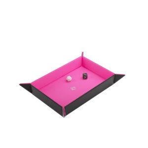 Gamegenic Dice Tray Rectangular Black/Pink