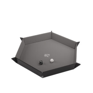 Gamegenic Dice Tray Hexagonal Black/Gray