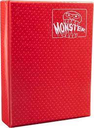 Mega Monster Binder 9 Pocket Holofoil Red