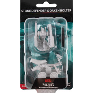 Dungeons & Dragons Nolzur’s Marvelous Miniatures W15 Stone Defender & Oaken Bolter (Unpainted)