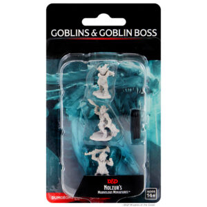 Dungeons & Dragons Nolzur’s Marvelous Miniatures W12 Goblins & Goblin Boss (Unpainted)