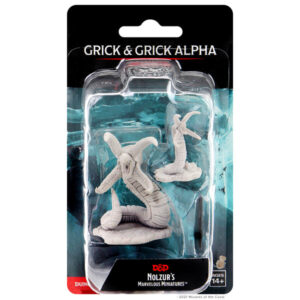 Dungeons & Dragons Nolzur’s Marvelous Miniatures W12 Grick & Grick Alpha (Unpainted)