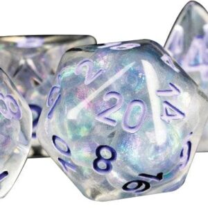 MDG 7-Die Set 16mm Resin Pearl Clear/Purple