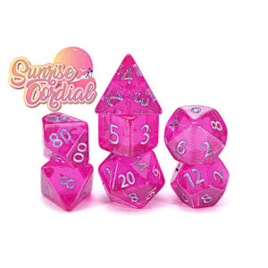 Gate Keeper Games 7-Die Set Holographic Dice Sunrise Cordial