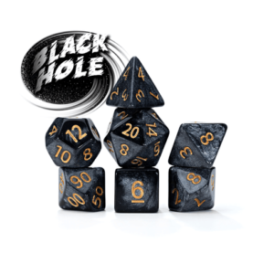 Gate Keeper Games 7-Die Set Mercurial Dice Black Hole