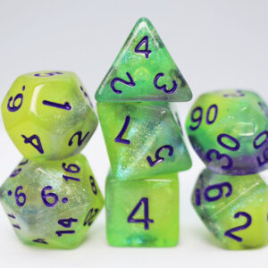 Foam Brain Games Luminescent Jellyfish RPG Dice Set