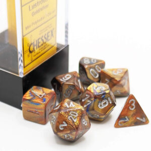 Chessex 7 Die Set Mini Lustrous Gold/Silver