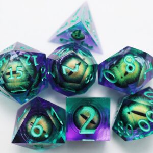 Foam Brain Games Enchanted Cyclops Moving Eye Sharp Edge RPG Dice Set