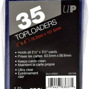 Ultra Pro 3 x 4 Regular Toploader (35 Count) (AW7598)