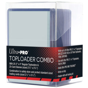 Ultra Pro 3 x 4 Regular Toploader/Sleeve Combo (25 Count)