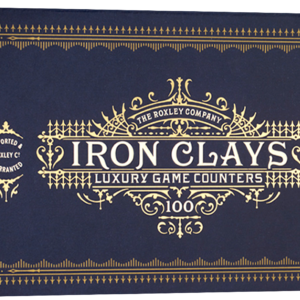 Roxley Iron Clays 100 Poker Chips Printed Box