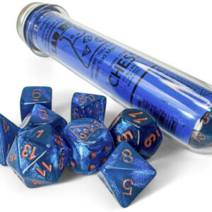 Chessex 7 Die Set Borealis Midnight/Copper (Lab Dice)