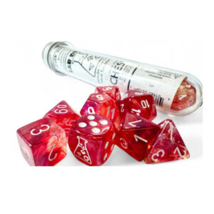 Chessex 7 Die Set Borealis Passion/White (Lab Dice)