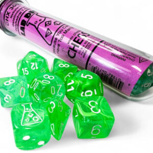 Chessex 7 Die Set Nebula Gelatinous/White (Lab Dice)